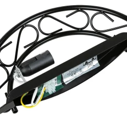 Easylight Alabaster Glas Wandleuchte Schwarz ATHEN rustikal< Wandleuchten|Flurlampen