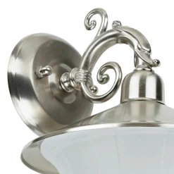 Außenwandleuchten|Rustikale Lampen*Lido Antike Lampe außen Messing Glas Rustikal ANDROS