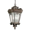Gartenlaternen|Vintage Lampen*Elstead Antike Pendelleuchte Aluminium Glas Terrasse Balkon