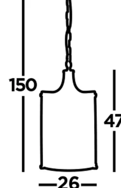 Searchlight Art Déco Pendelleuchte Schwarz Ø 26 cm Kristall 2x E14< Hängelampen|Esszimmer Lampen