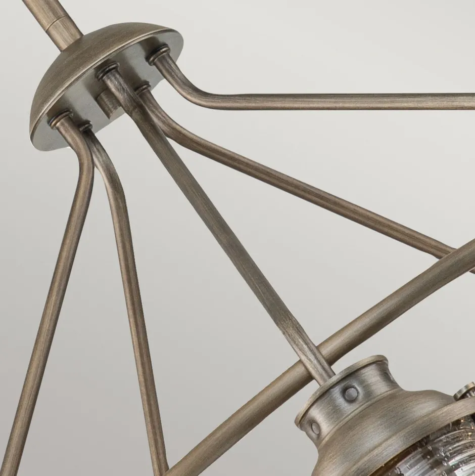 Elstead Außen Deckenleuchte verstellbar B: 62,5 cm 5x E27 IP44< Gartenlaternen|Industrie Lampen