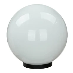 SU-MA Außen Kugellampe Ø30 cm Weiß IP44 E27< Metall Lampen|Kugellampen