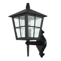 Elstead Außen Laterne Schwarz Aluminium IP43 Rustikal LUDGER< Rustikale Lampen|Vintage Lampen