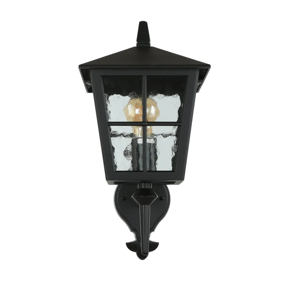 Elstead Außen Laterne Schwarz Aluminium IP43 Rustikal LUDGER< Rustikale Lampen|Vintage Lampen