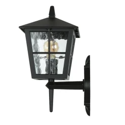 Elstead Außen Laterne Schwarz Aluminium IP43 Rustikal LUDGER< Rustikale Lampen|Vintage Lampen