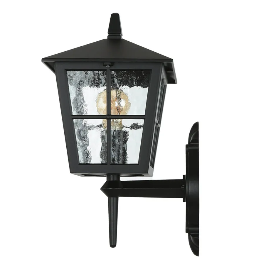 Elstead Außen Laterne Schwarz Aluminium IP43 Rustikal LUDGER< Rustikale Lampen|Vintage Lampen