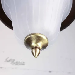 Außenleuchten Antik|Rustikale Lampen*Lido Außen Pendelleuchte aus Echt-Messing Ø20cm ANDROS