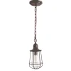 Elstead Außen Pendelleuchte in Bronze Glas Metall Ø15cm< Außenleuchten Antik|Rustikale Außenleuchten