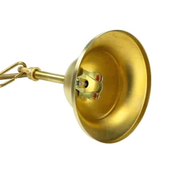 Metall Lampen|Messinglampen*Lido Außen Pendelleuchte Messing Riffelglas IP54 rostfrei