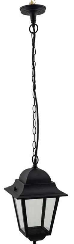 Außenleuchten Antik|Gartenlaternen*Lido Außen Pendelleuchte Schwarz E27 Rustikal Outdoor