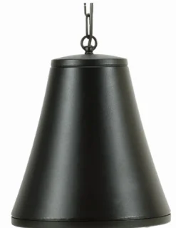 Maritime Lampen|Moderne Lampen*Lido Außen Pendelleuchte Schwarz Ø19cm IP44 Rustikal E27