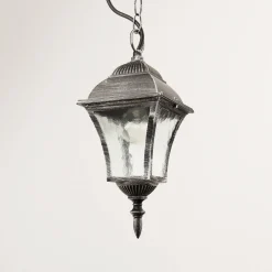 Rustikale Lampen|Hängeleuchten Außen*Rabalux Außen Pendelleuchte Silber Antik regenfest TOSCANA