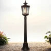 Rustikale Lampen|Wegeleuchten*Nowodvorski Außen Stehlampe Bronze Antik Ornament Glas E27 AMUR