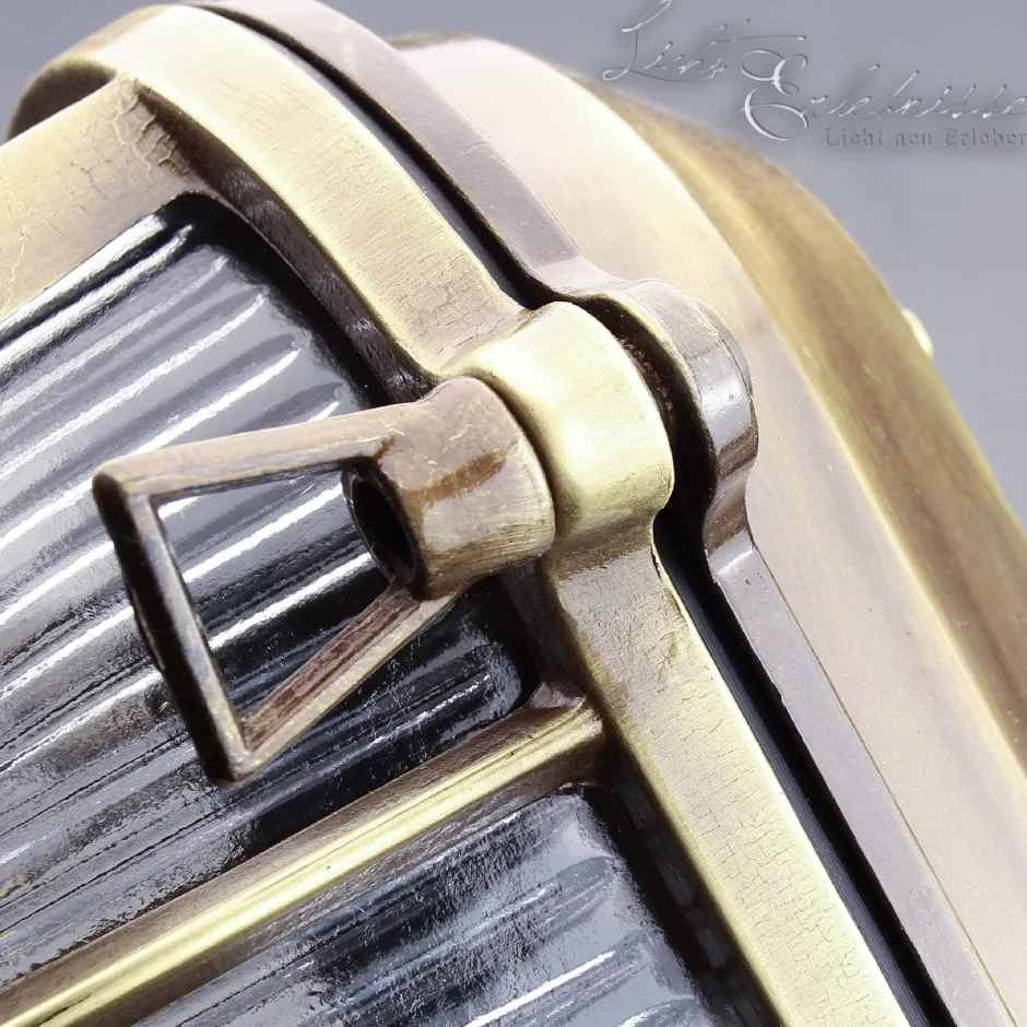 Lido Außen Stehleuchte Antik 2-flmg aus Echt-Messing< Außenleuchten Antik|Rustikale Außenleuchten