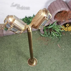 Lido Außen Stehleuchte Antik 2-flmg aus Echt-Messing< Außenleuchten Antik|Rustikale Außenleuchten