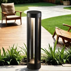 Moderne Lampen|Wegeleuchten*Nowodvorski Außen Stehleuchte LED Grau Tepic