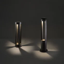 Moderne Lampen|Wegeleuchten*Nowodvorski Außen Stehleuchte LED Grau Tepic