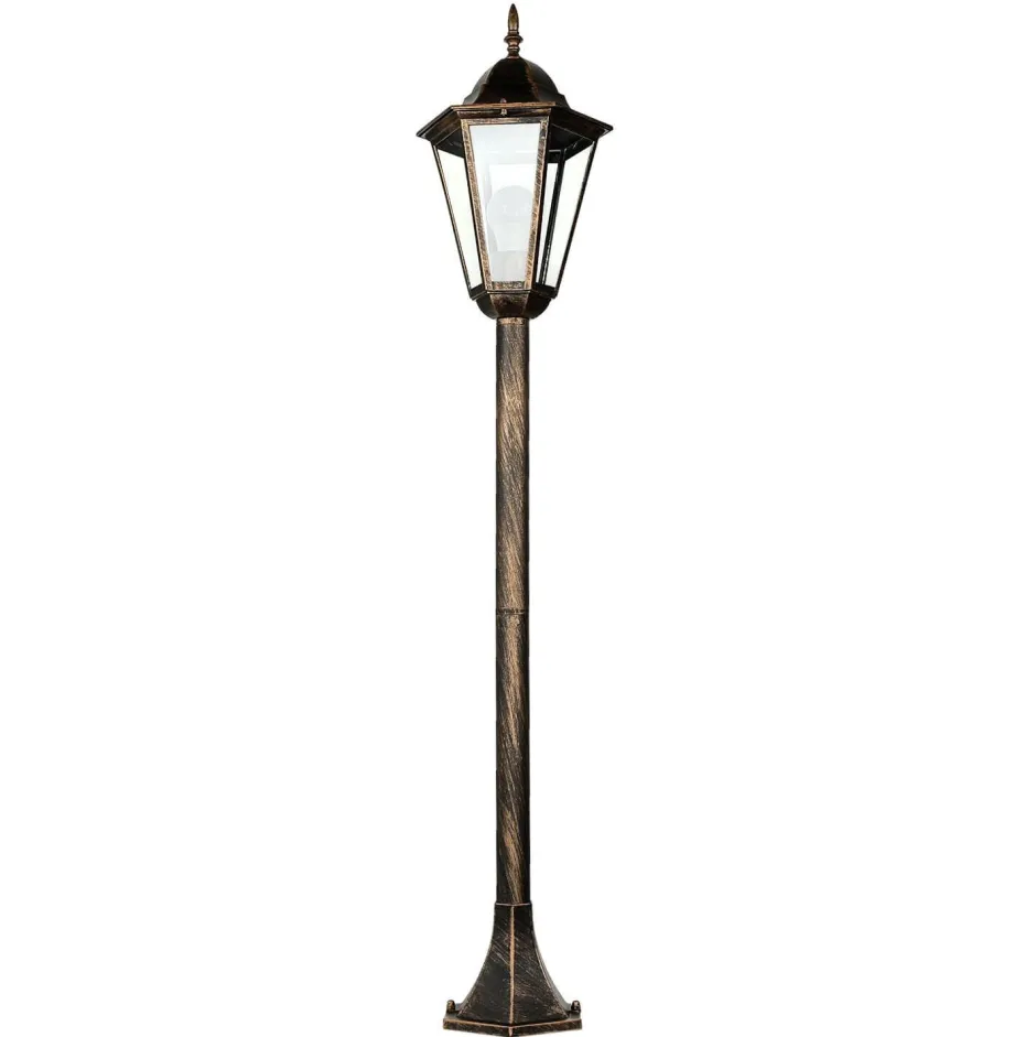 Easylight Außen Stehleuchte Schwarz Kupfer wetterfest 1,13m BRISTOL II< Rustikale Lampen|Wegeleuchten