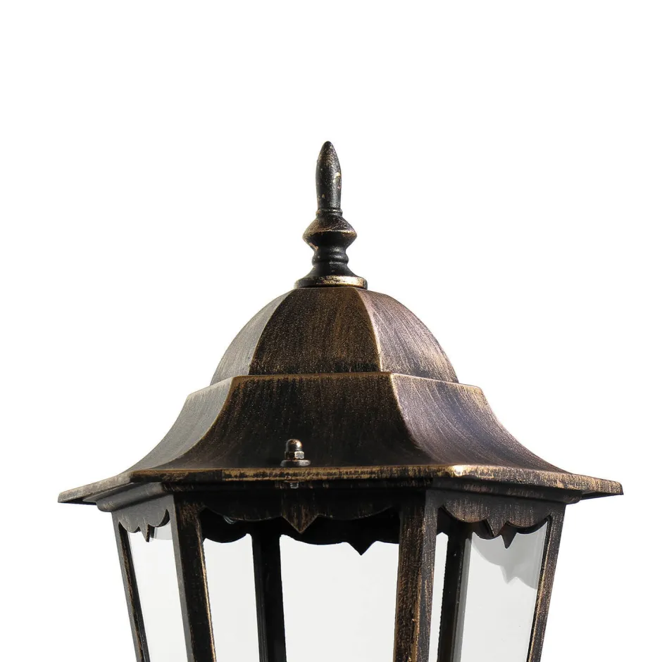 Easylight Außen Stehleuchte Schwarz Kupfer wetterfest 1,13m BRISTOL II< Rustikale Lampen|Wegeleuchten