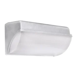 Strühm Außen Wandlampe LED IP65 26 cm breit in Silber Weiß< Außenwandleuchten|Led Außenleuchten