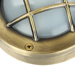 Lido Außen Wandlampe Messing Maritim rund IP64 Haus Tür< Rustikale Lampen|Metall Lampen