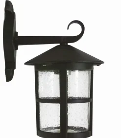 Lido Außen Wandlampe Schwarz Rustikal IP43 E27 HENA Laterne< Außenleuchten Antik|Außenwandleuchten