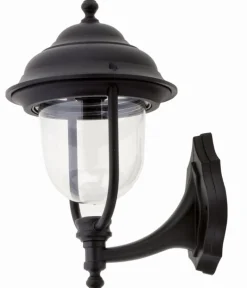 Außenleuchten Antik|Außenwandleuchten*Lido Außen Wandlampe WALJAN Aluminium IP44 Rustikal Schwarz