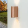 Moderne Lampen|Moderne Außenleuchten*Harms Import Außen Wandleuchte AALBORG in Kupfer Up Down