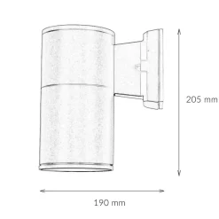 Led Außenleuchten|Moderne Außenleuchten*Nowodvorski Außen Wandleuchte Anthrazit IP44 E27 Ø11cm H:21cm