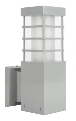 SU-MA Außen Wandleuchte IP54 wetterfest E27 in Silber< Außenwandleuchten|Moderne Außenleuchten