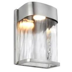 Außenwandleuchten|Vintage Lampen*Elstead Außen Wandleuchte LED eckig IP44 Vintage Hauseingang