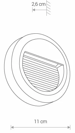 Led Außenleuchten|Moderne Außenleuchten*Nowodvorski Außen Wandleuchte LED Schwarz IP54 3000 K 100 lm Ø 11 cm