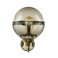 Lido Außen Wandleuchte Messing Vintage IP43 Haus Hof< Außenleuchten Antik|Außenleuchten Messing