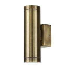 Lido Außen Wandleuchte Up Down aus Messing GU10 IP54< Metall Lampen|Messinglampen