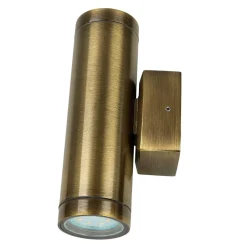 Lido Außen Wandleuchte Up Down aus Messing GU10 IP54< Metall Lampen|Messinglampen