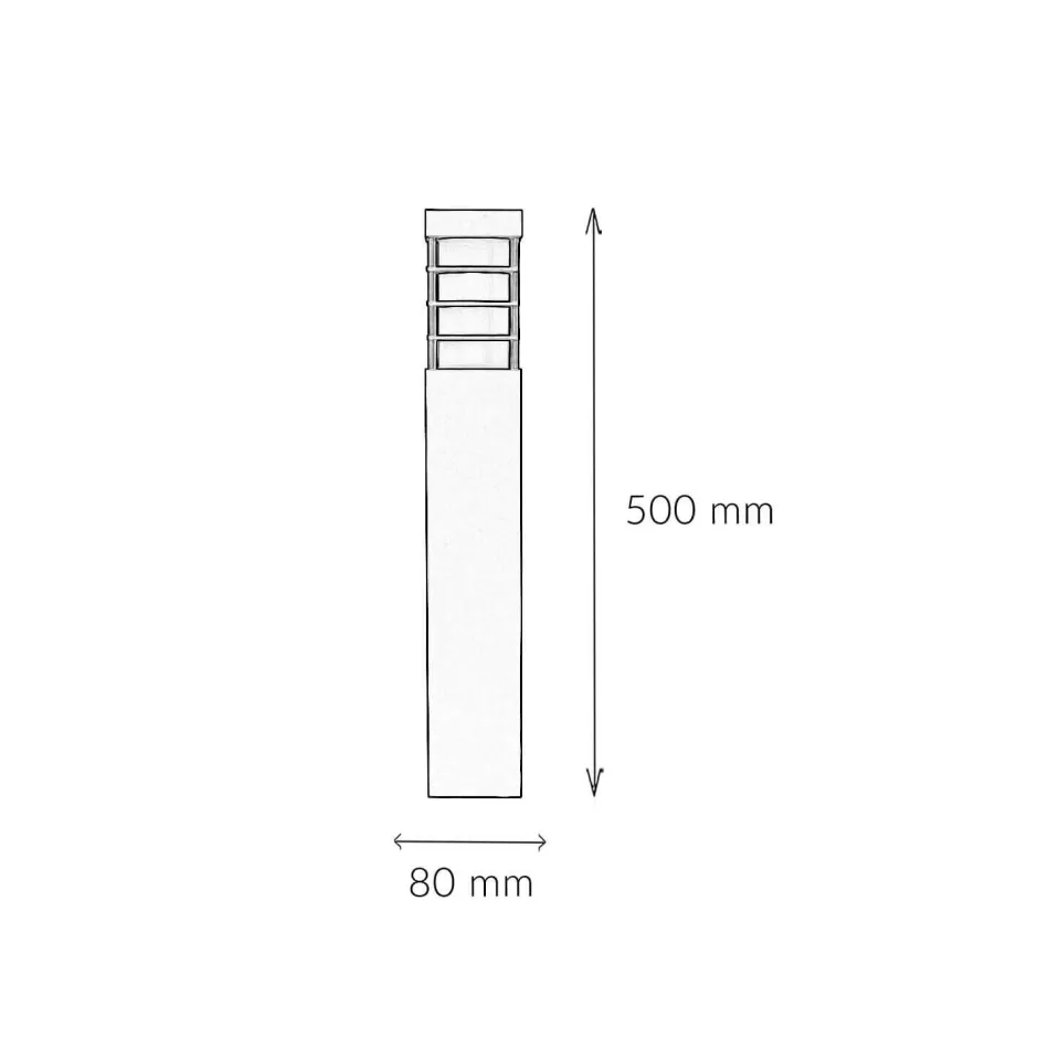 Metall Lampen|Wegeleuchten*SU-MA Außenlampe Anthrazit 50cm IP54 wetterfest