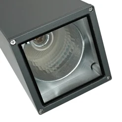 SU-MA Außenlampe Anthrazit Up Down IP54 eckig 30cm< Metall Lampen|Feuchtraumleuchten