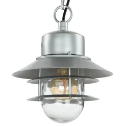 Metall Lampen|Rustikale Lampen*Elstead Außenlampe Edelstahl E27 IP44 in Silber Maritim