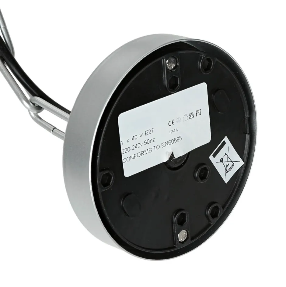 Metall Lampen|Rustikale Lampen*Elstead Außenlampe Edelstahl E27 IP44 in Silber Maritim