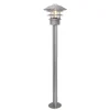 Außenleuchten Antik|Gartenlaternen*Elstead Außenlampe Edelstahl Glas 100 cm Skandinavisch IP44 E27