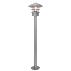 Außenleuchten Antik|Gartenlaternen*Elstead Außenlampe Edelstahl Glas 100 cm Skandinavisch IP44 E27