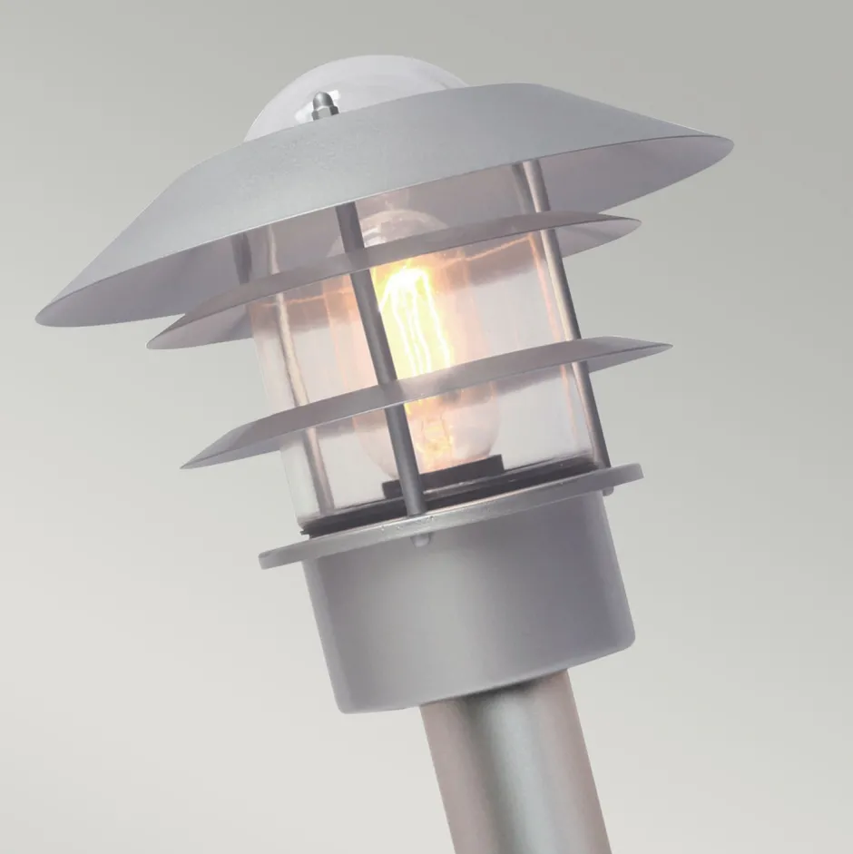 Außenleuchten Antik|Gartenlaternen*Elstead Außenlampe Edelstahl Glas 100 cm Skandinavisch IP44 E27