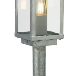 Wegeleuchten|Moderne Außenleuchten*Searchlight Außenlampe Garten 50 cm IP44 in Silber eckig E27