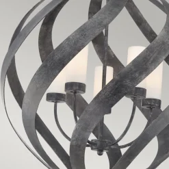 Elstead Außenlampe hängend Ø 66 cm groß höhenverstellbar IP44 E14< Kugellampen|Rustikale Lampen