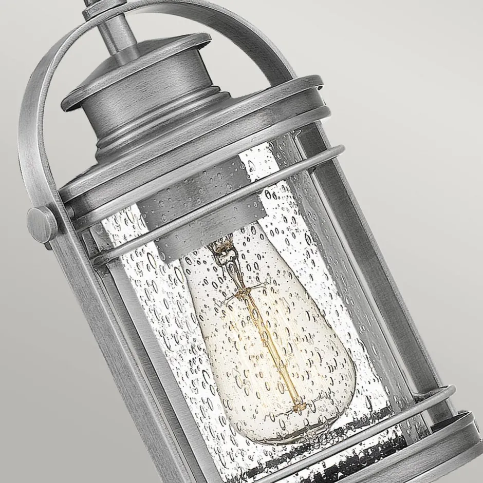 Elstead Außenlampe hängend Glas Alu E27 IP44 höhenverstellbar Maritim< Gartenlaternen|Industrie Lampen