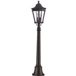 Elstead Außenlampe IP44 E14 110cm Glas Aluminium Rustikal< Außenleuchten Antik|Gartenlaternen