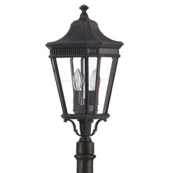 Elstead Außenlampe IP44 E14 110cm Glas Aluminium Rustikal< Außenleuchten Antik|Gartenlaternen