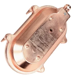 Lido Außenlampe Messing Riffelglas Maritim IP64 E27 Kupfer< Rustikale Lampen|Metall Lampen