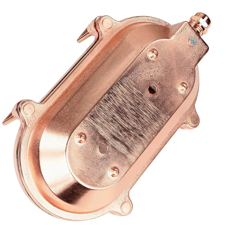 Lido Außenlampe Messing Riffelglas Maritim IP64 E27 Kupfer< Rustikale Lampen|Metall Lampen