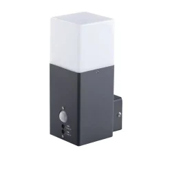 Moderne Lampen|Moderne Außenleuchten*Kanlux Außenlampe mit Bewegungsmelder Anthrazit E27 IP44 Wand